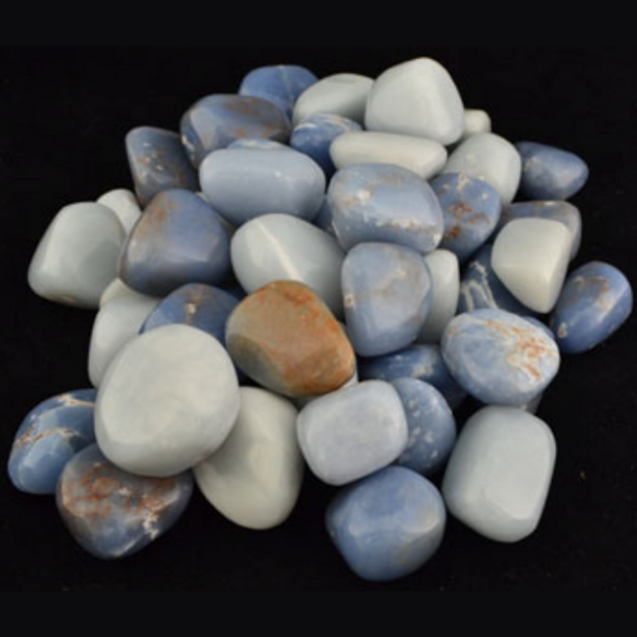 1 lb Angelite tumbled stones