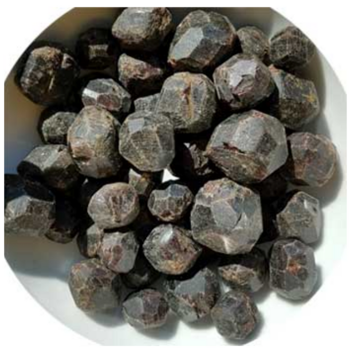 1 lb dark red Garnet untumbled stones