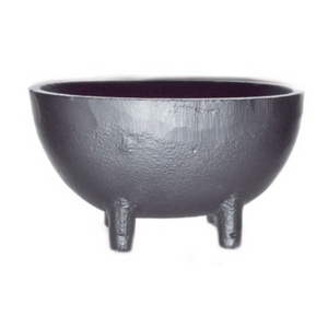 3 1/4"x 5 1/2" Oval cast iron cauldron