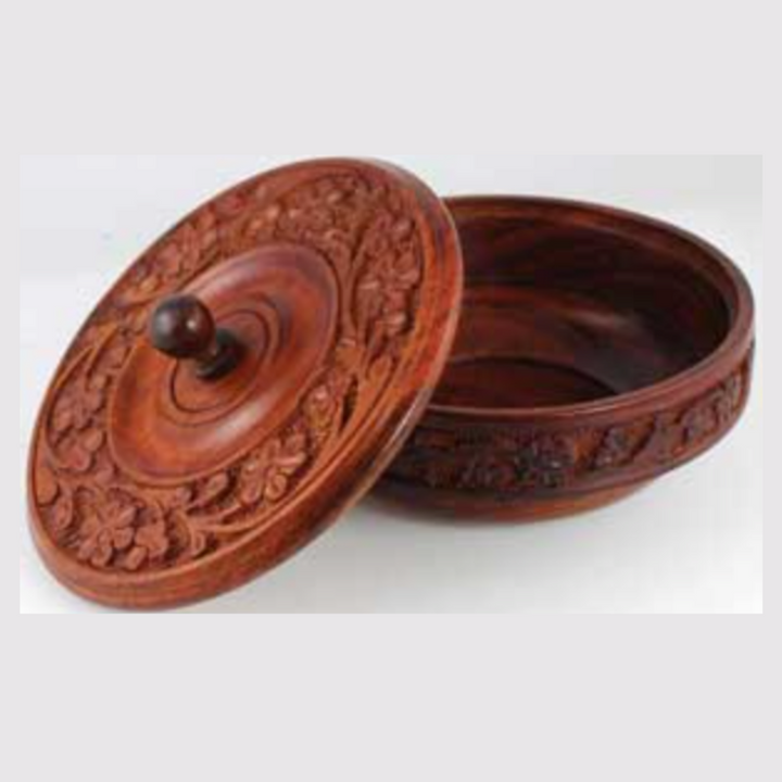 Wooden Ritual Bowl w/ Lid